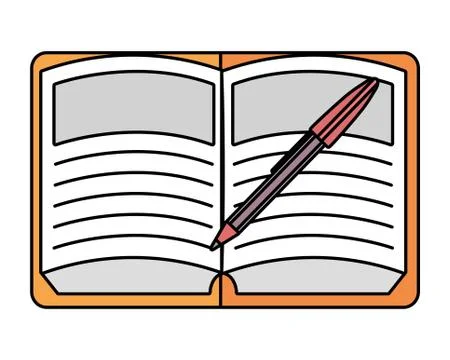 Study elements cartoon Illustrazione stock