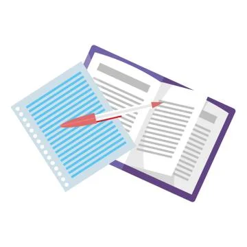 Study elements cartoon 스톡 일러스트