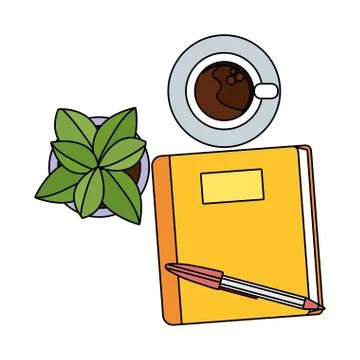 Study elements cartoon 스톡 일러스트