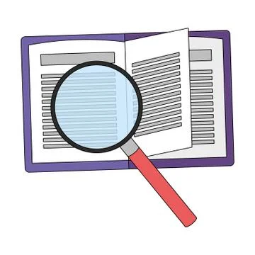 Study elements cartoon Stock Illustration