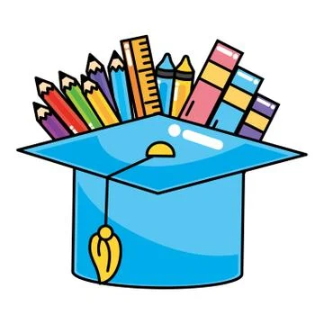 Study elements cartoon 스톡 일러스트