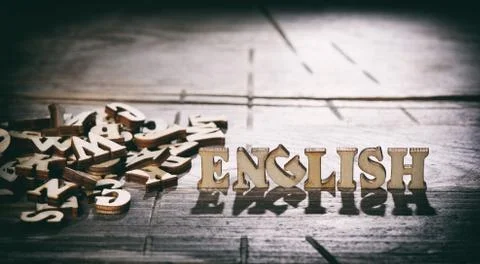 Study English language 库存照片