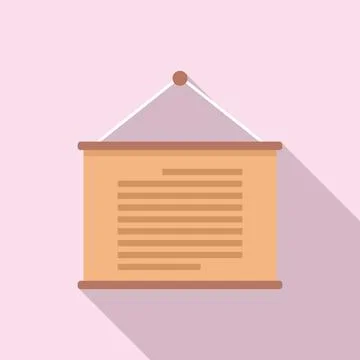 Study foreign language icon, flat style Stock-Illustration