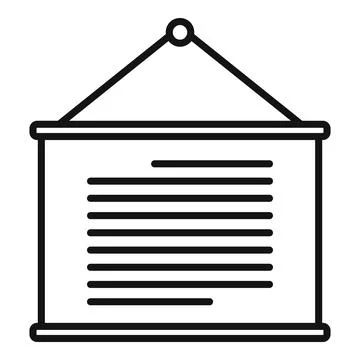 Study foreign language icon, outline style Stock-Illustration