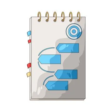 Study goals illustration 库存插图