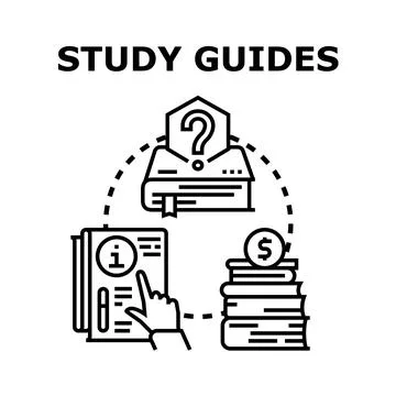 Study guides concept for education and learning Stock Illustration