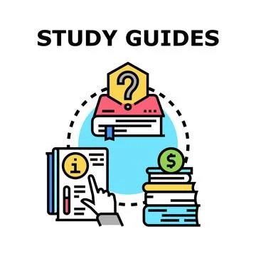 Study guides concept for education and learning Stock Illustration