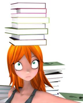 Study hard Stock Illustration