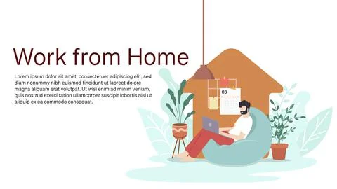 Study from home through online computer 스톡 일러스트