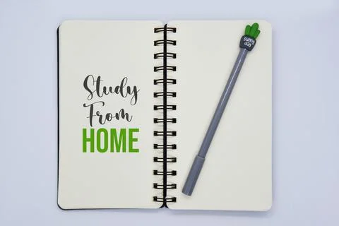 'Study from home' word Foto stock