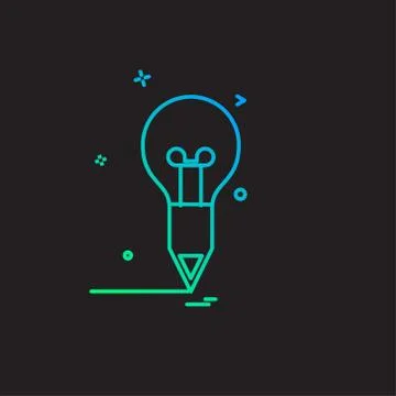 Study icon design vector Stock Illustration