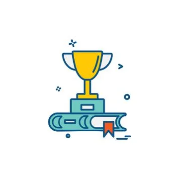 Study icon design vector Stock Illustration