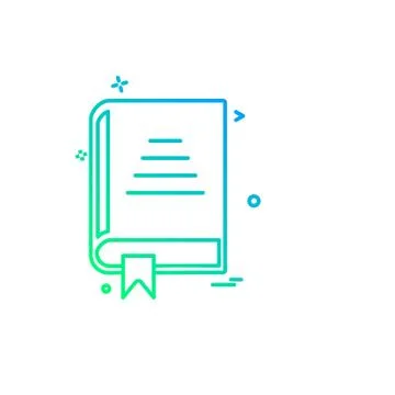 Study icon design vector Stockillustratie