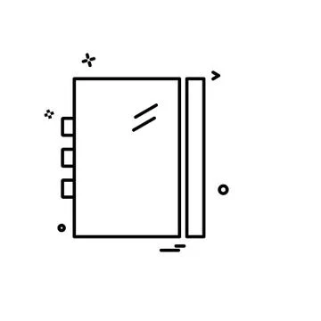 Study icon design vector Stock Illustration