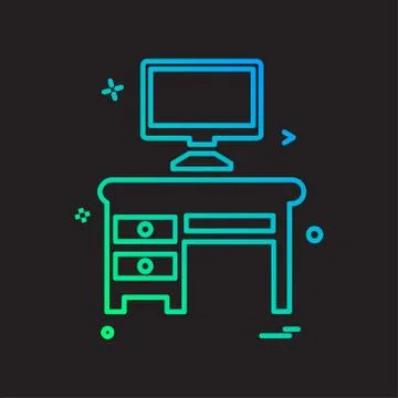 Study icon design vector イラスト素材