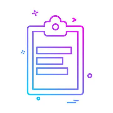 Study icon design vector Stock Illustration