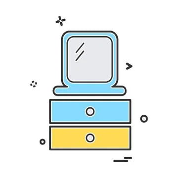 Study icon design vector Stockillustratie