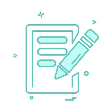 Study icon design vector Stock Illustration