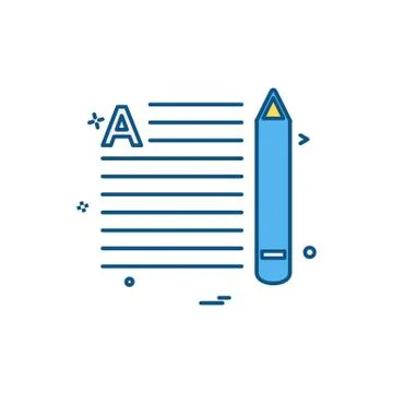 Study icon design vector Stockillustratie