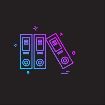 Study icon design vector イラスト素材