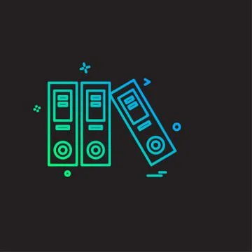 Study icon design vector イラスト素材