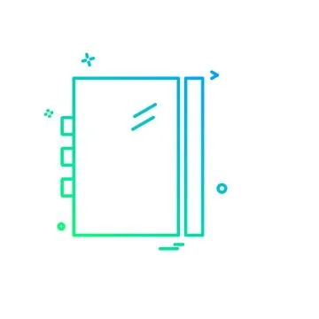 Study icon design vector Stock Illustration