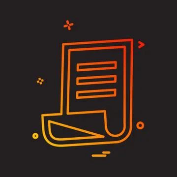 Study icon design vector Stock Illustration