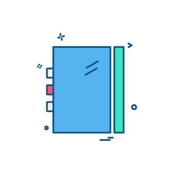 Study icon design vector Stock Illustration