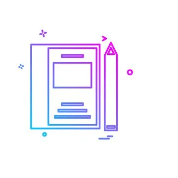 Study icon design vector イラスト素材