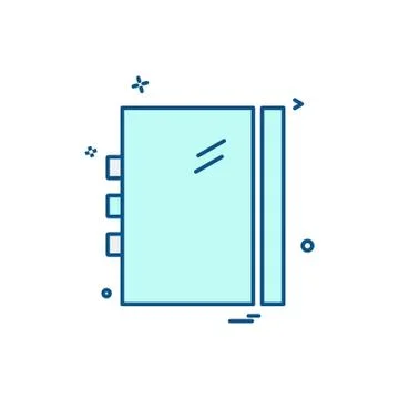 Study icon design vector Stock Illustration