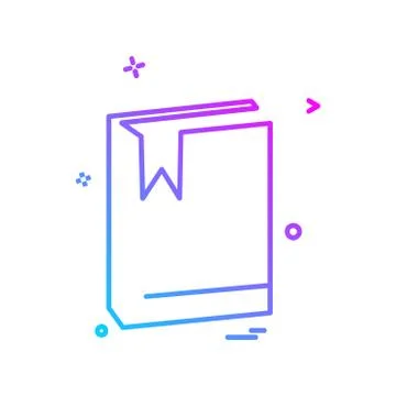 Study icon design vector Stockillustratie
