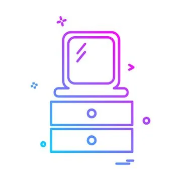 Study icon design vector Stock Illustration