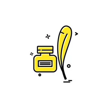 Study icon design vector Stock Illustration