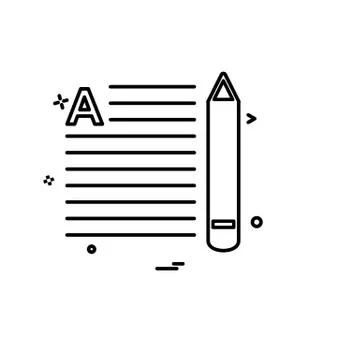 Study icon design vector Stockillustratie