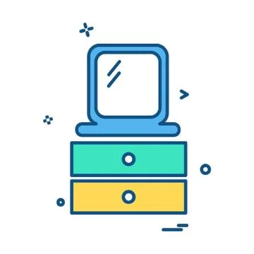 Study icon design vector Stock Illustration