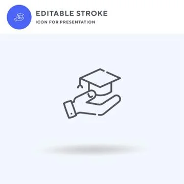 Study icon vector, filled flat sign, solid pictogram isolated on white, logo Stock Illustration