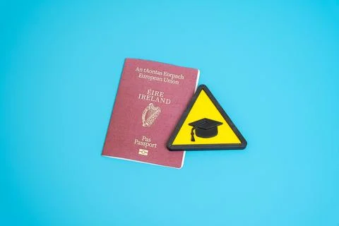 Study in Ireland universities. Students studying in other countries. Foreign  Stock Photos
