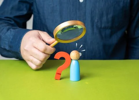 To study the issue of concern. Social problems and issues. Concept of researc Stock Photos