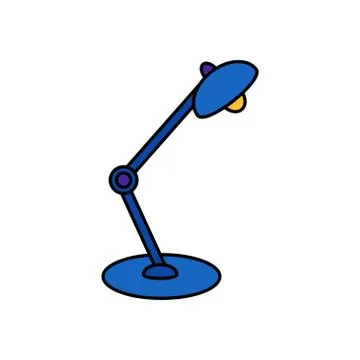 Study lamp vector design template illustration Stock Illustration