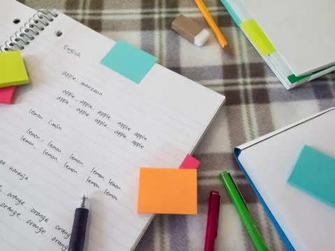 Study Language; English Stock Photos
