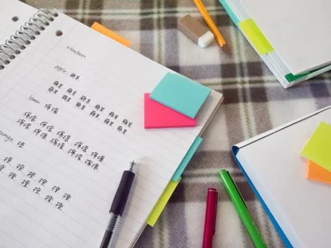 Study Language; Mandalin Stock Photos