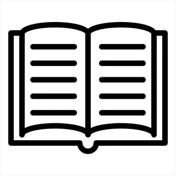 Study line icon vector illustration isolated on white background Stock Illustration