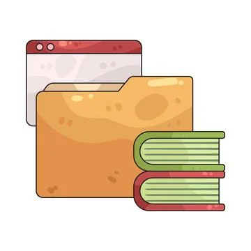 Study material illustration Stock Illustration