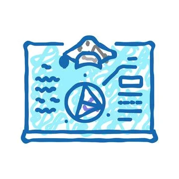 Study math science education icon doodle illustration Stock Illustration