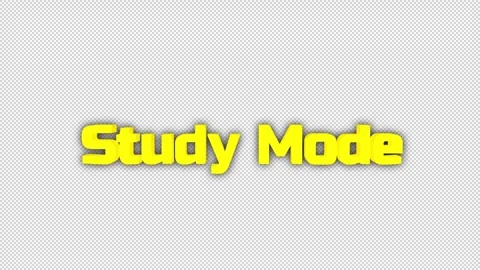 Study Mode Students 3D Title Animation on Alpha Channel Stock Footage 318823620