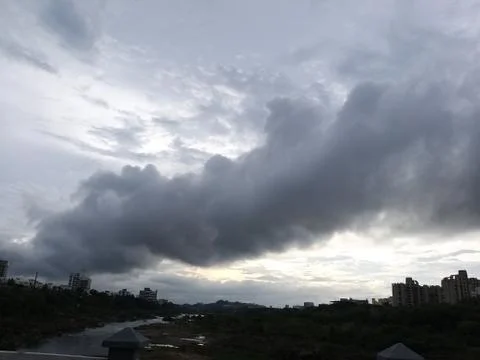 The study of monsoon sky Stock Photos