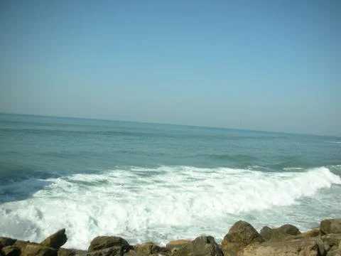 A study of ocean waves Stock Photos