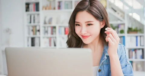 Study with online education service Stock Footage 128492797