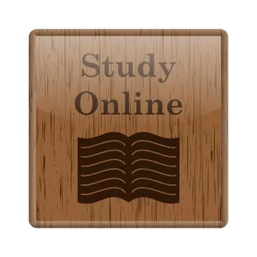 Study online icon Stock Illustration