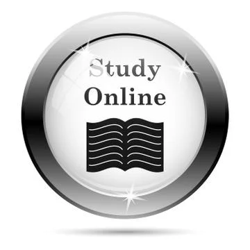 Study online icon 스톡 일러스트